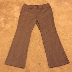 Brown Herringbone Dress Pants- New York and Co